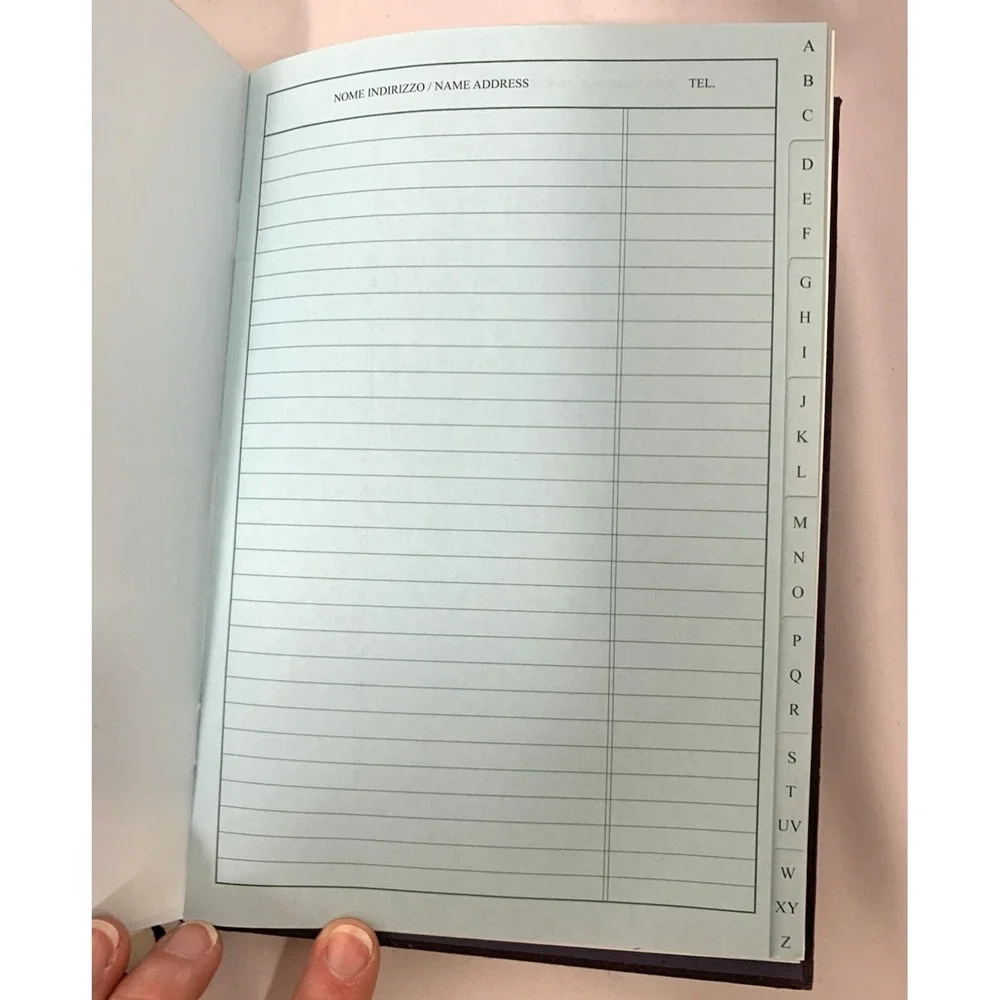 Prada Diary Diario Calendar Planner Journal Book 2003 Italian Gold Edges CLEAN